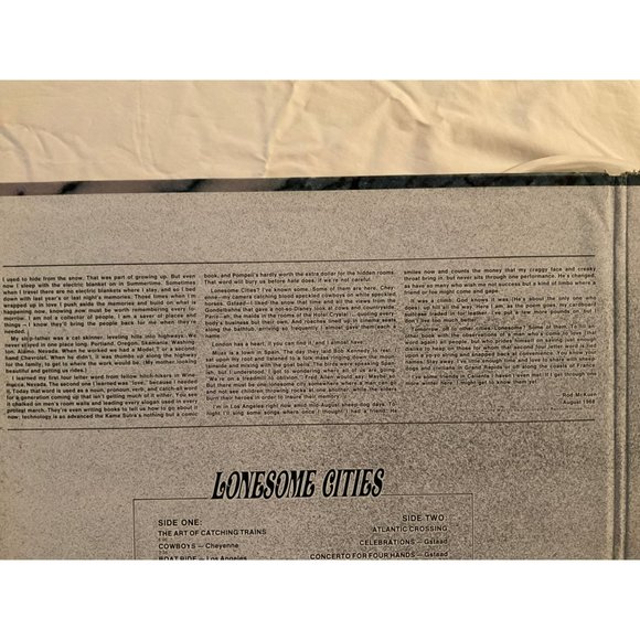 Rod McKuen: Lonesome Cities Vintage Vinyl Record - Picture 4 of 13